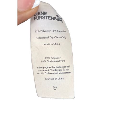 Diane Von Furstenberg Women's Blue Velvet Kimono Wrap Dress Size Medium - Picture 8 of 8